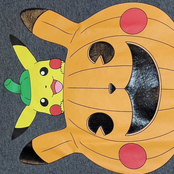 Pokemon Pikachu Pumpkin T-Shirt - Picture 4 of 4